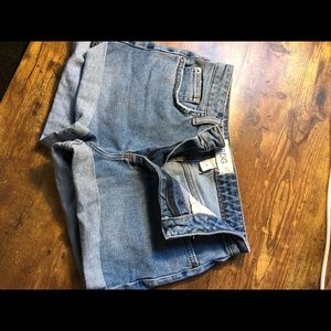 Denim High Waisted Shorts